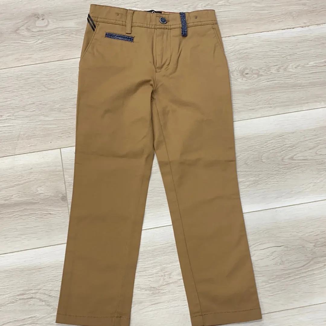 1880 Club Boys Tan Straight Leg Chino