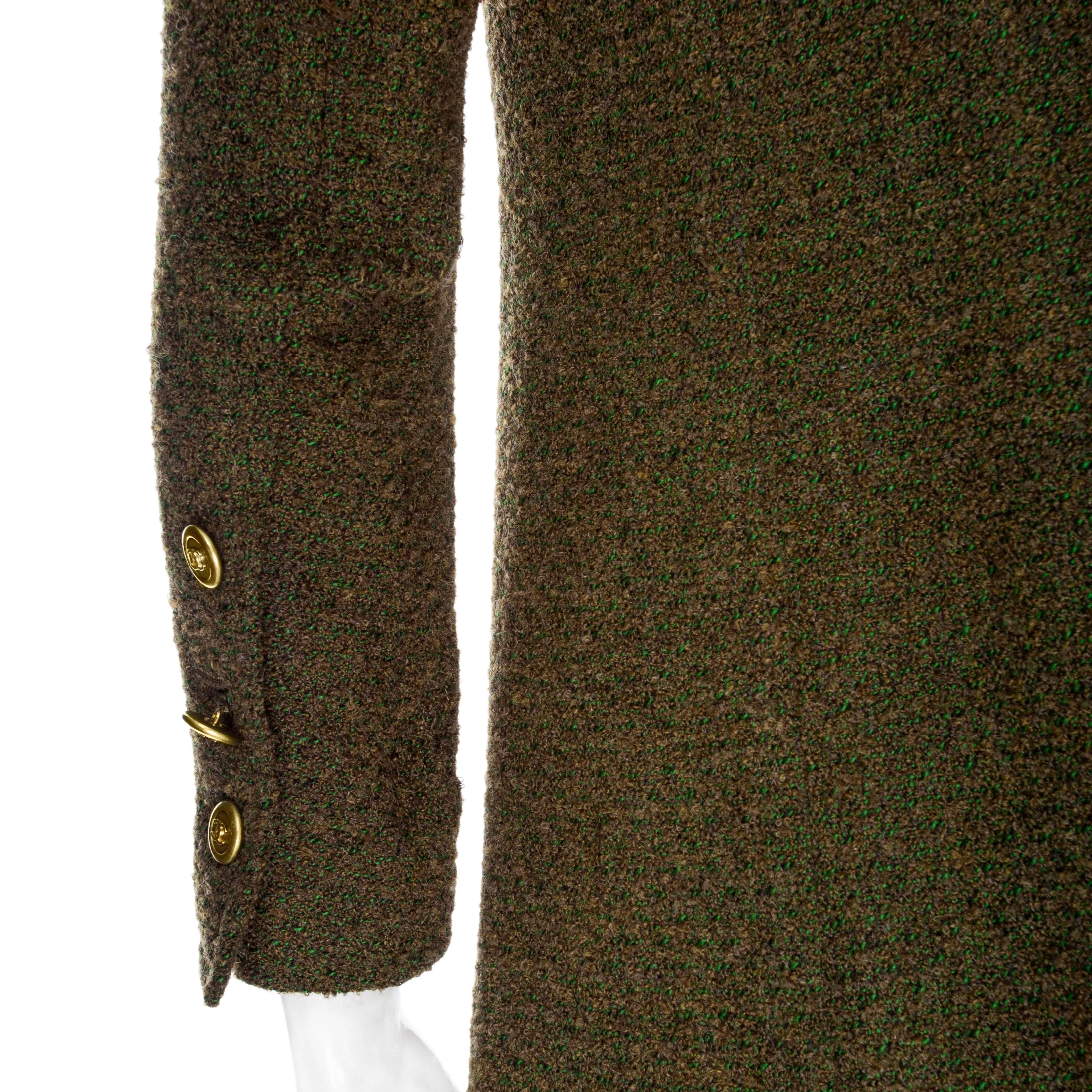 1994 Green Tweed CC Button Jacket