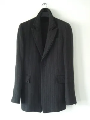 2008 'Portrait' Linen/Wool Blazer Jacket with Piping Details