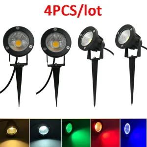 4PCS 9W Outdoor LED Garden Lamp LED Garden Landscape Light AC220V110V 12V Waterproof Lighting Led Light Garden Path Spotlights