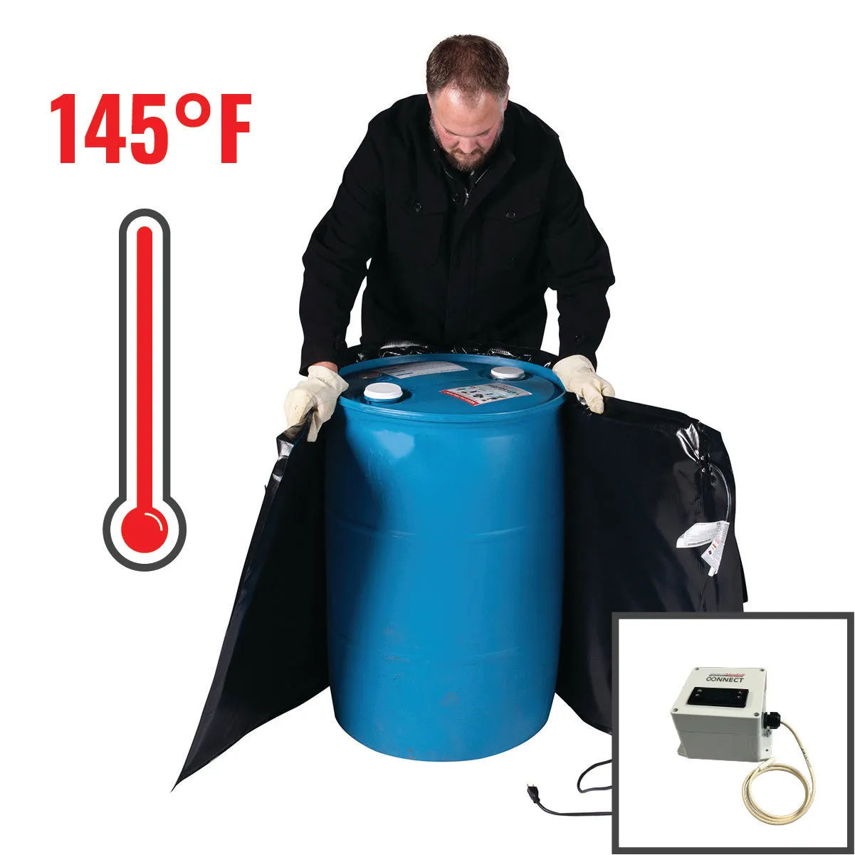 55 Gallon Drum Heater 145°F Smart Controller (120V)