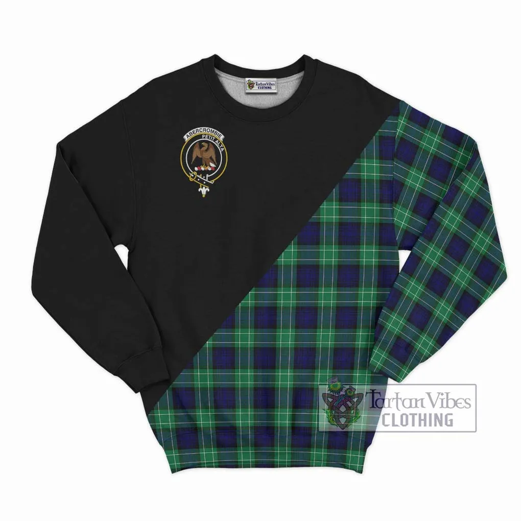 Abercrombie Tartan Sweatshirt with Family Crest and Military Logo Style