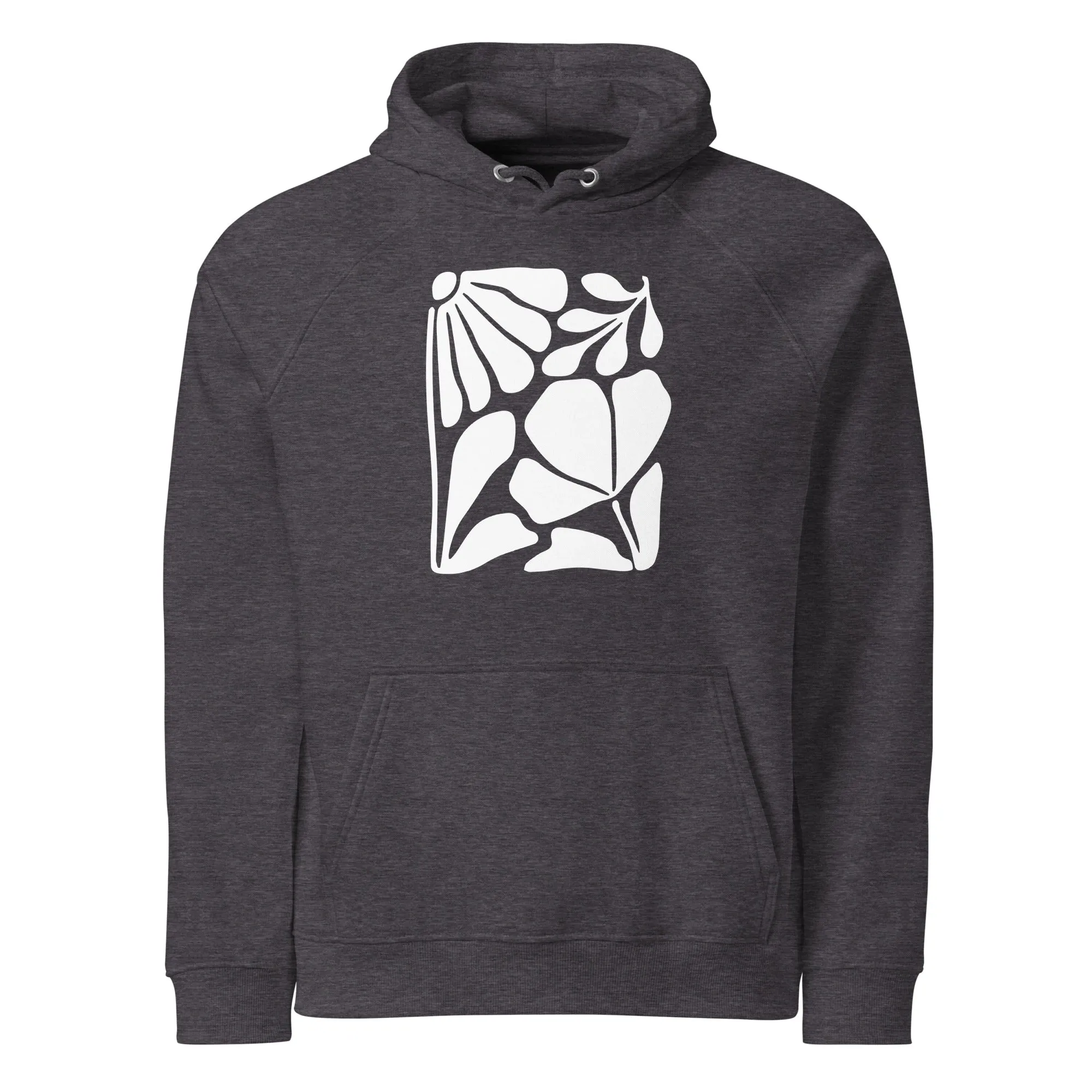 Abstract Leaf Graphic Men Eco Raglan Hoodie