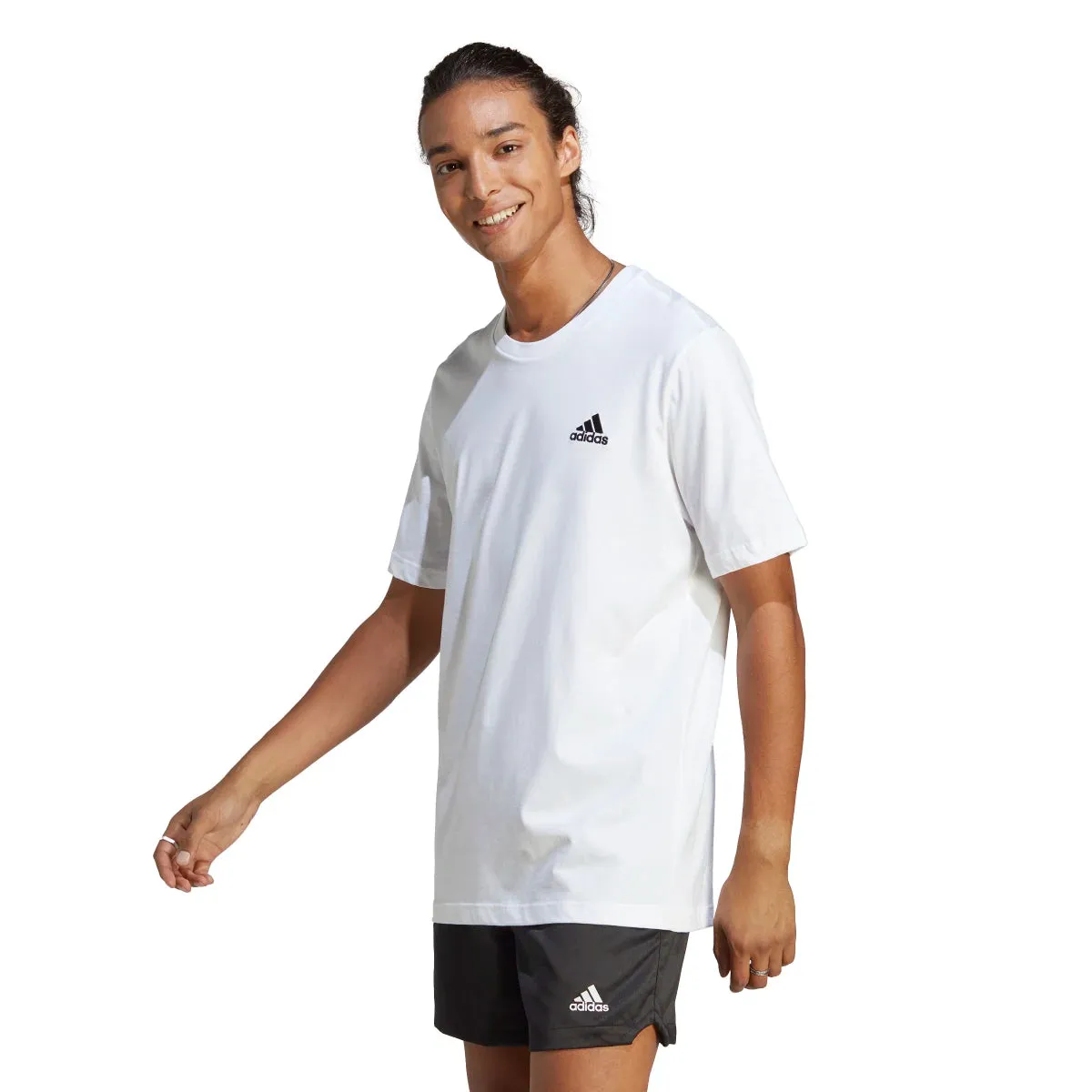 adidas Men's Short Sleeve Single Jersey T-Shirt (Tall)