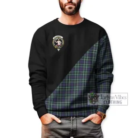 Allardice Tartan Sweatshirt with Family Crest and Military Logo Style