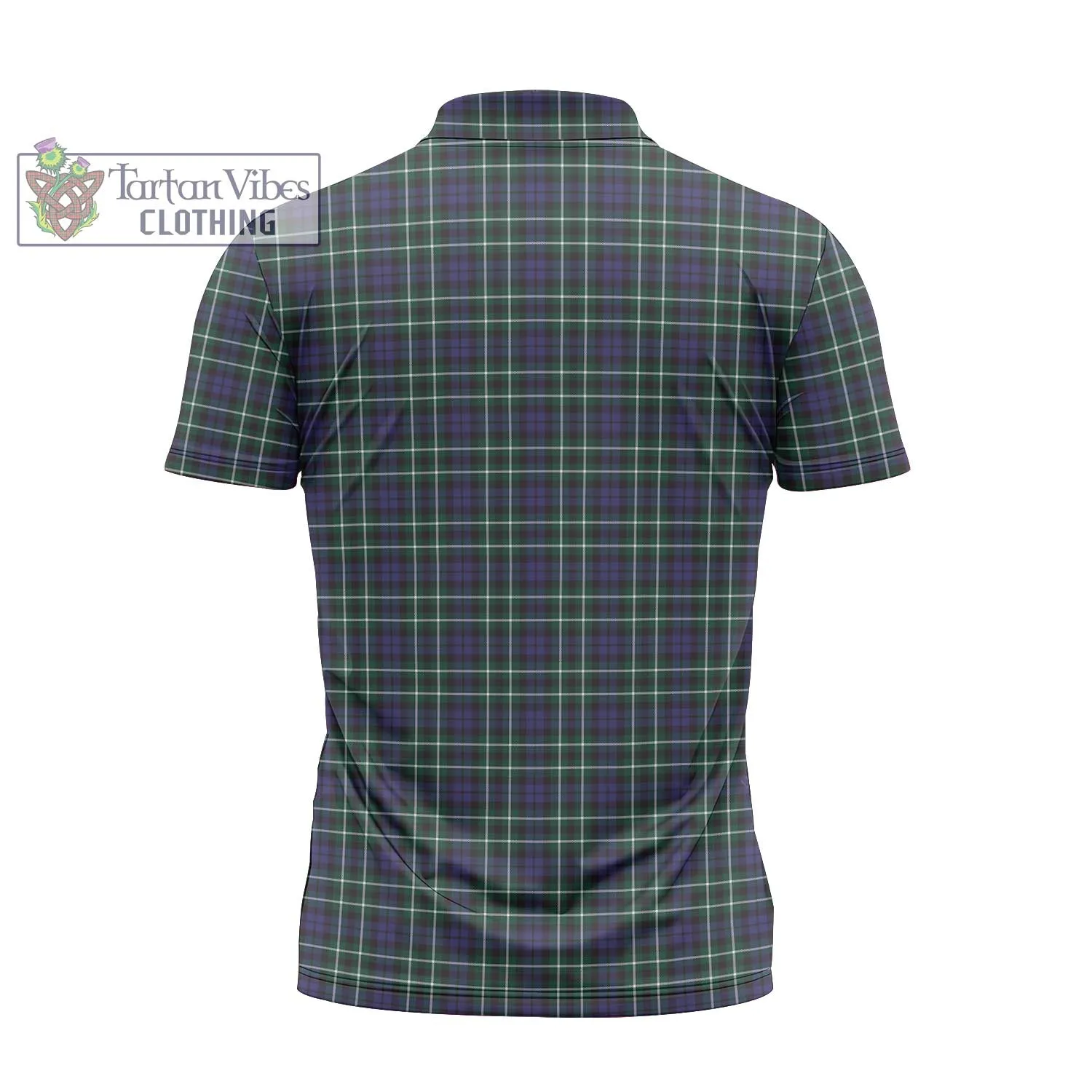 Allardice Tartan Zipper Polo Shirt with Family Crest