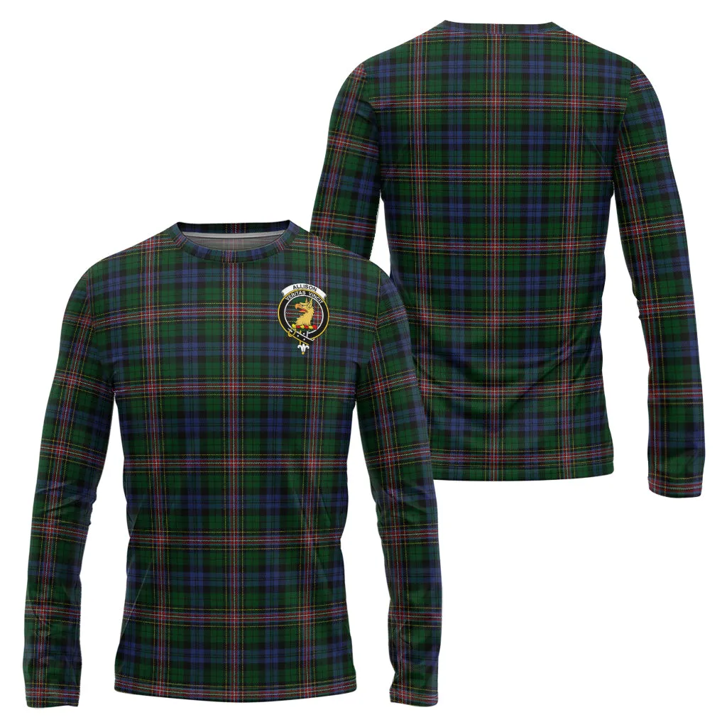 Allison Tartan Long Sleeve T-Shirt with Family Crest