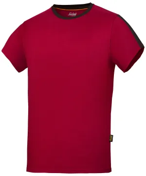 AllroundWork t-shirt (2518) | Chilli Red/Black