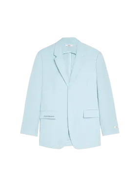 Aloe Linen Tailored Blazer—baby blue