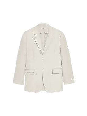 Aloe Linen Tailored Blazer—limestone