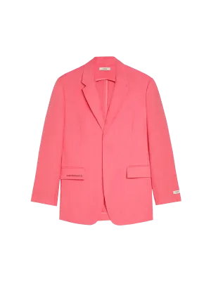 Aloe Linen Tailored Blazer—lotus pink