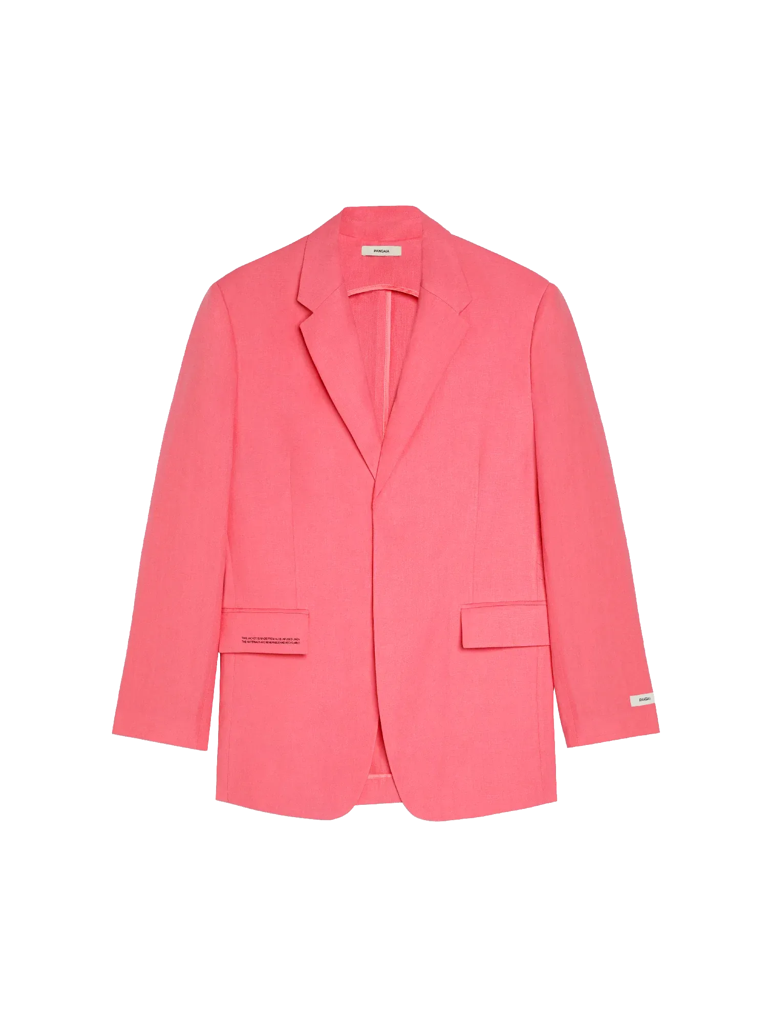 Aloe Linen Tailored Blazer—lotus pink