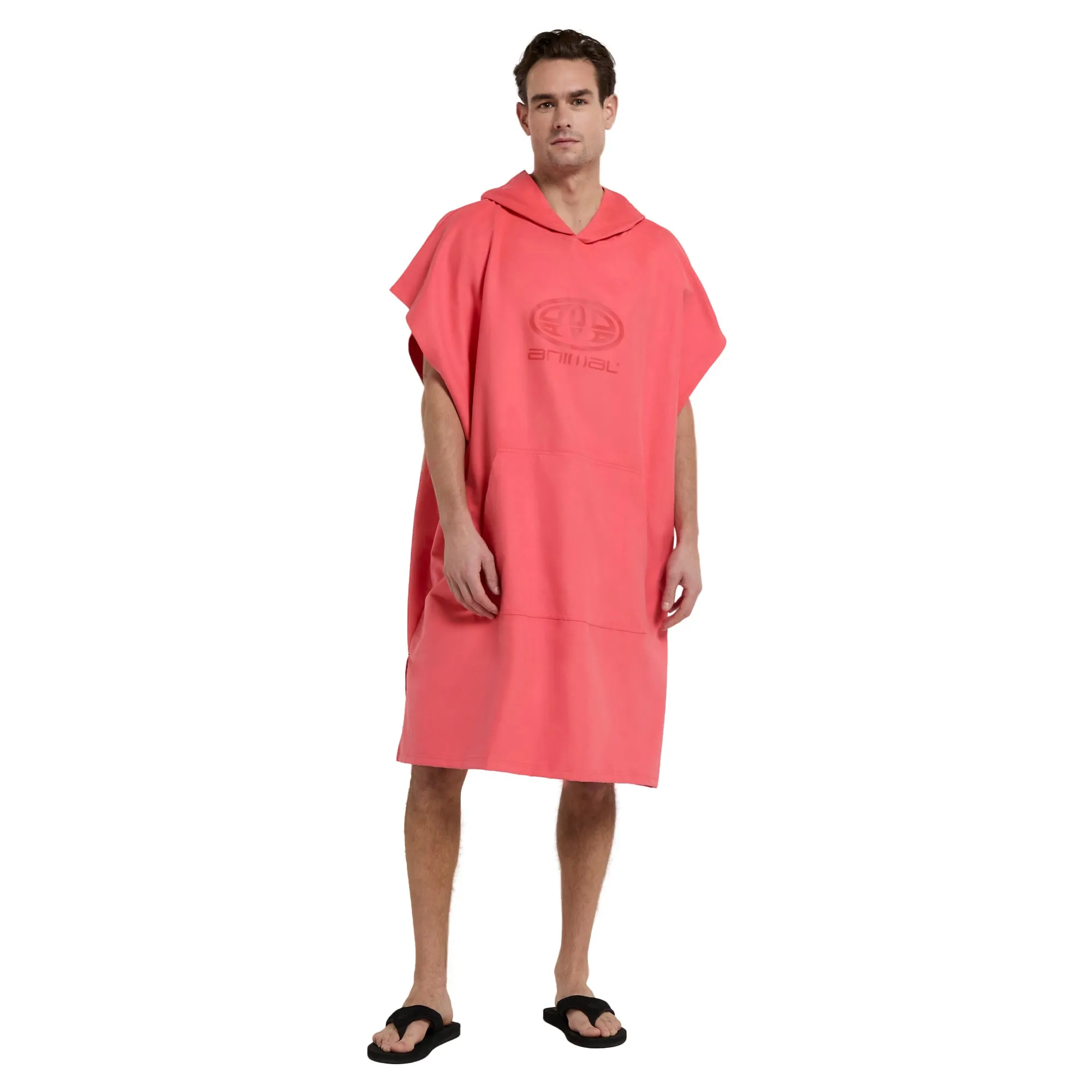 Animal Mens Mika Microfibre Towelling Poncho