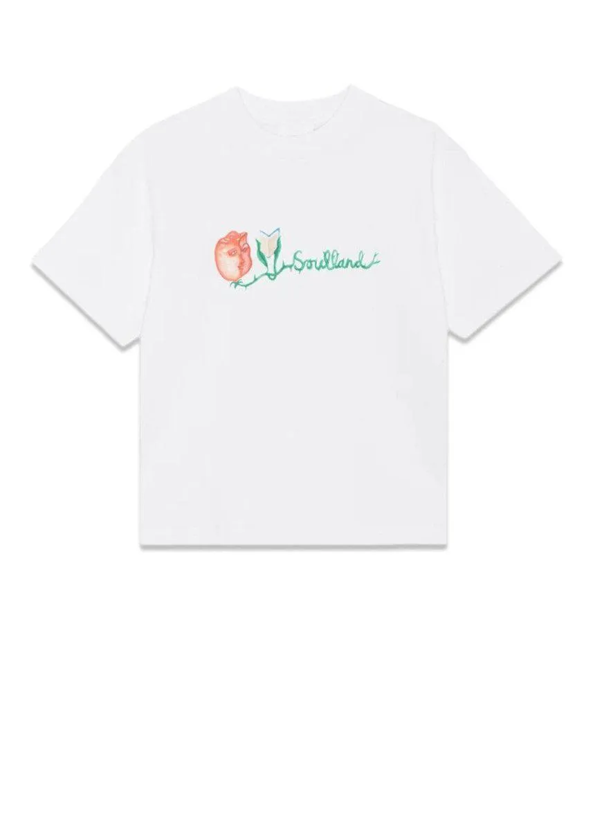 Anya Flower Logo T-shirt - White