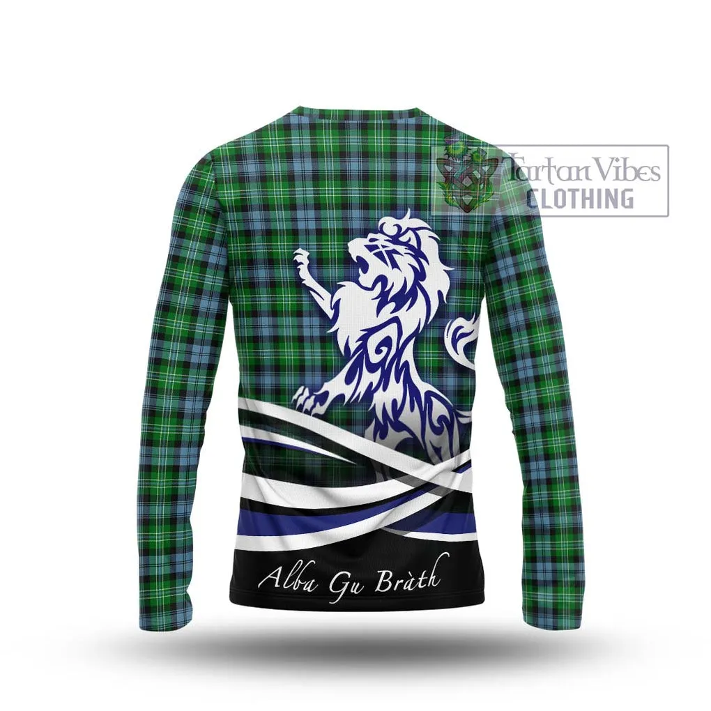 Arbuthnot Ancient Tartan Long Sleeve T-Shirt with Alba Gu Brath Regal Lion Emblem