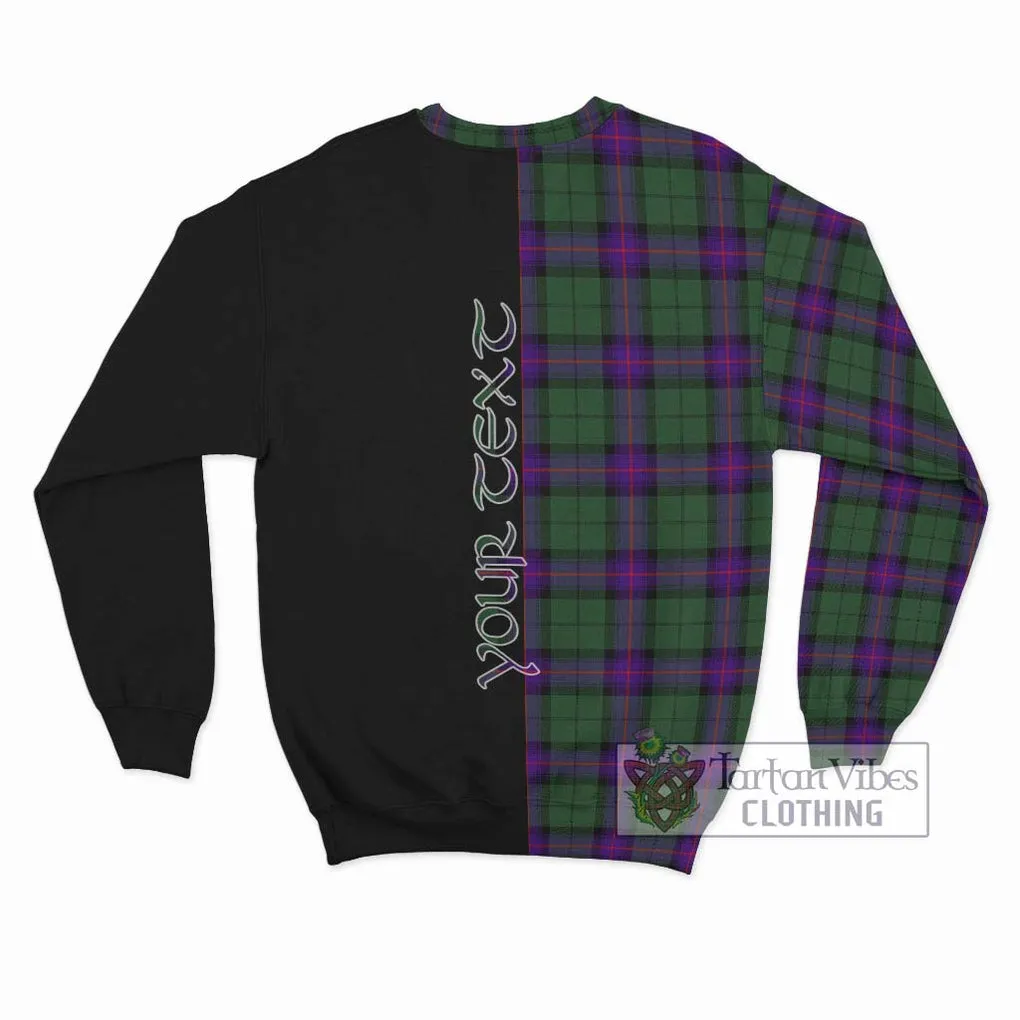 Armstrong Modern Tartan Sweatshirt with Family Crest and Half Of Me Style