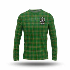 Ashby Irish Clan Tartan Long Sleeve T-Shirt with Coat of Arms