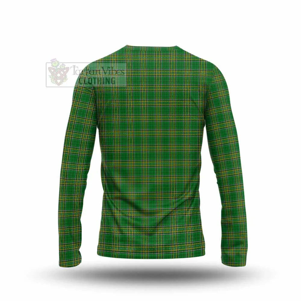 Ashby Irish Clan Tartan Long Sleeve T-Shirt with Coat of Arms