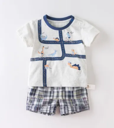 Baby short sleeve t-shirt set