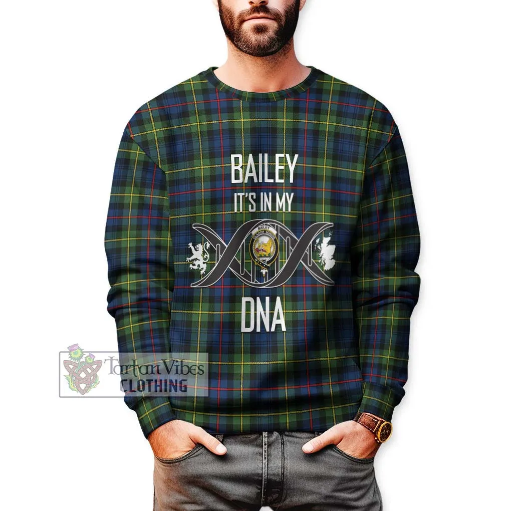 Bailey Modern Tartan Sweatshirt with Family Crest DNA In Me Style