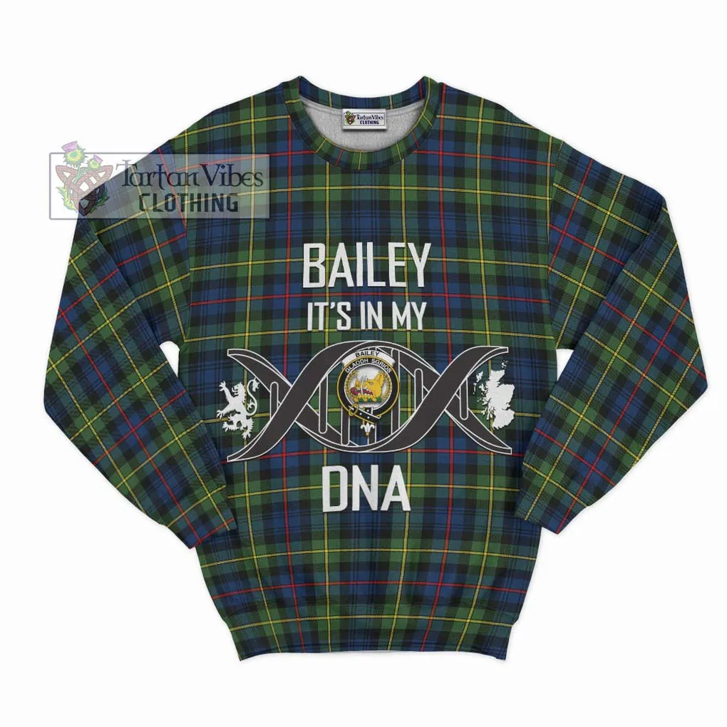 Bailey Modern Tartan Sweatshirt with Family Crest DNA In Me Style