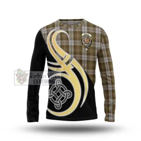 Baillie Dress Tartan Long Sleeve T-Shirt with Family Crest and Celtic Symbol Style