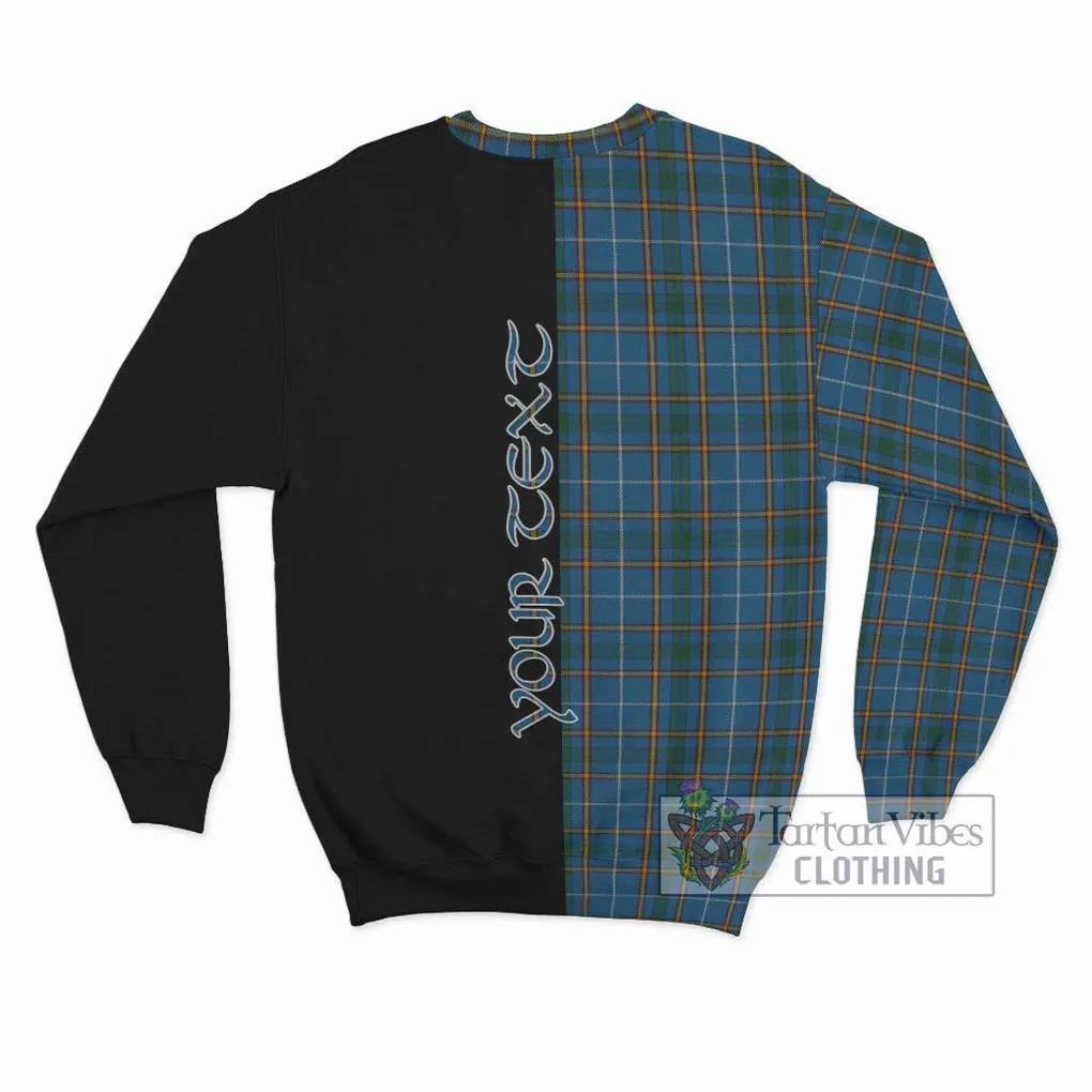 Bain Tartan Sweatshirt with Family Crest and Half Of Me Style