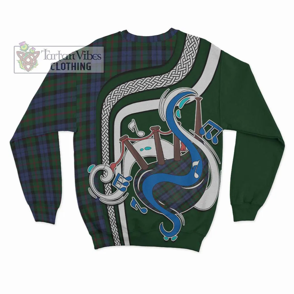 Baird Tartan Sweatshirt with Epic Bagpipe Style