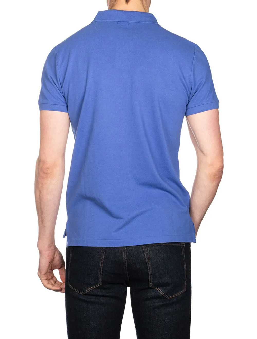 Basic Mesh Polo Blue