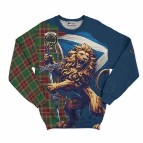 Baxter Tartan Family Crest Sweatshirt with Scottish Majestic Lion