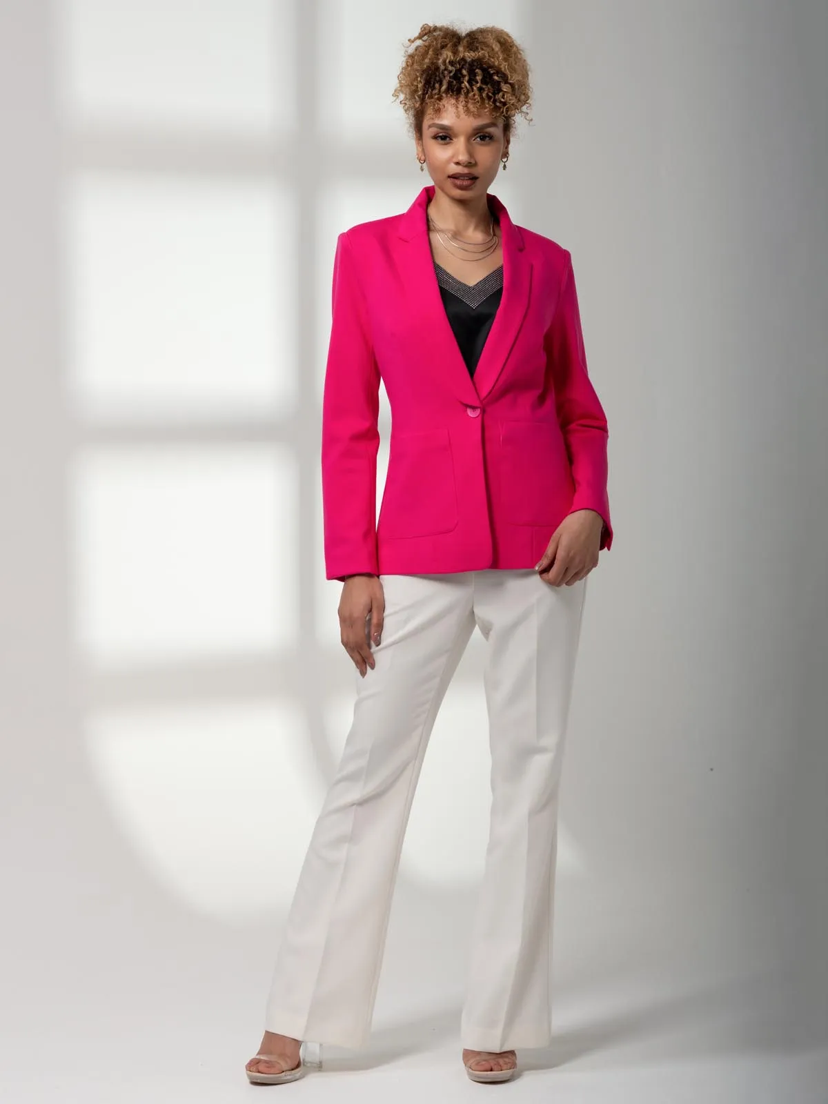 Baylin Tailored Blazer, Hot Pink