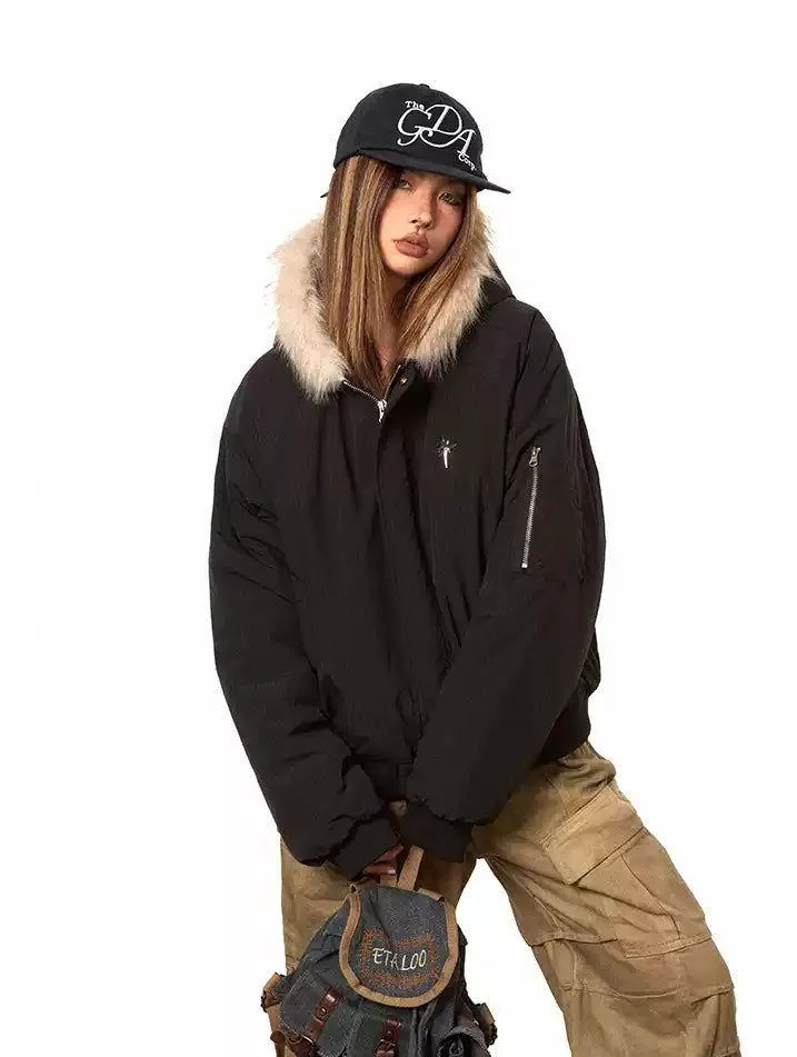 BB Fur Hood Puffer Jacket