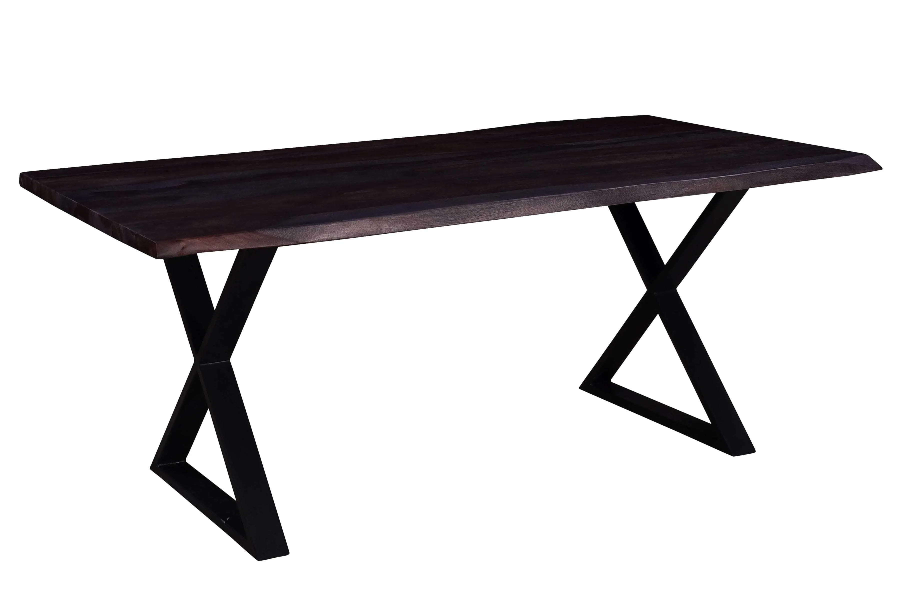 Beckett 84" Rectangular Wood Dining Table in Dark Brown