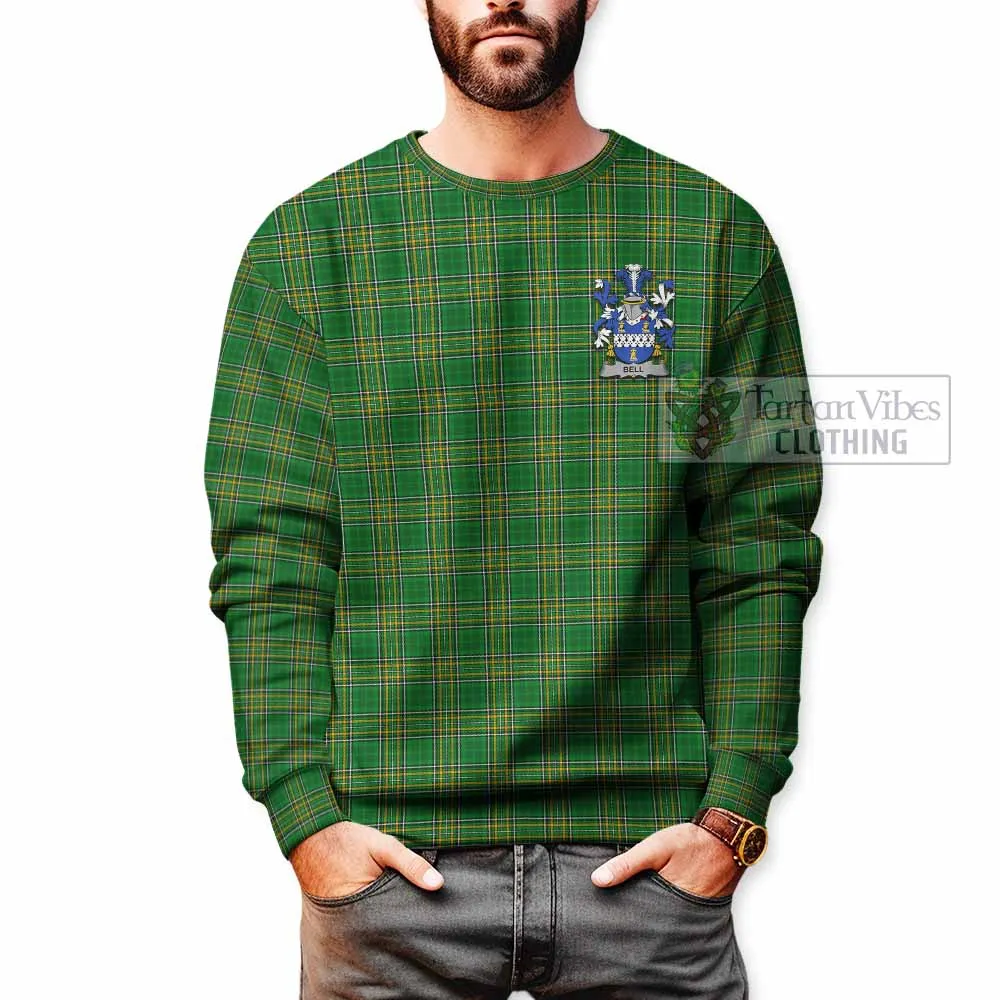 Bell Irish Clan Tartan Sweatshirt with Coat of Arms