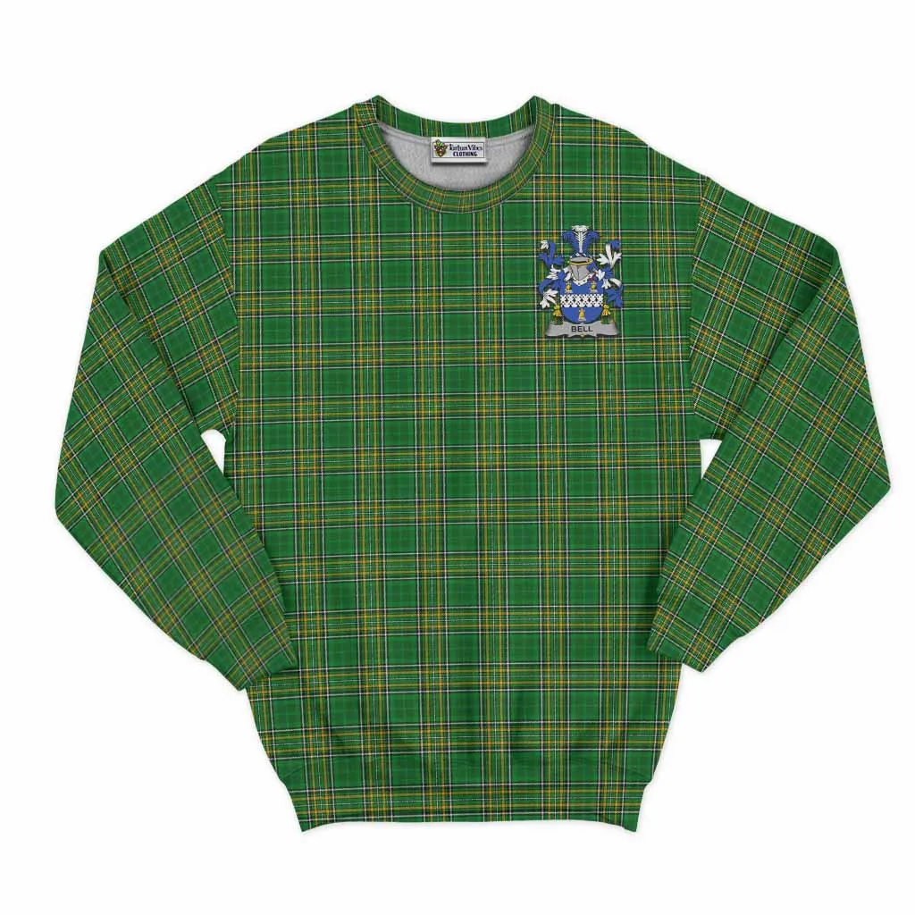 Bell Irish Clan Tartan Sweatshirt with Coat of Arms