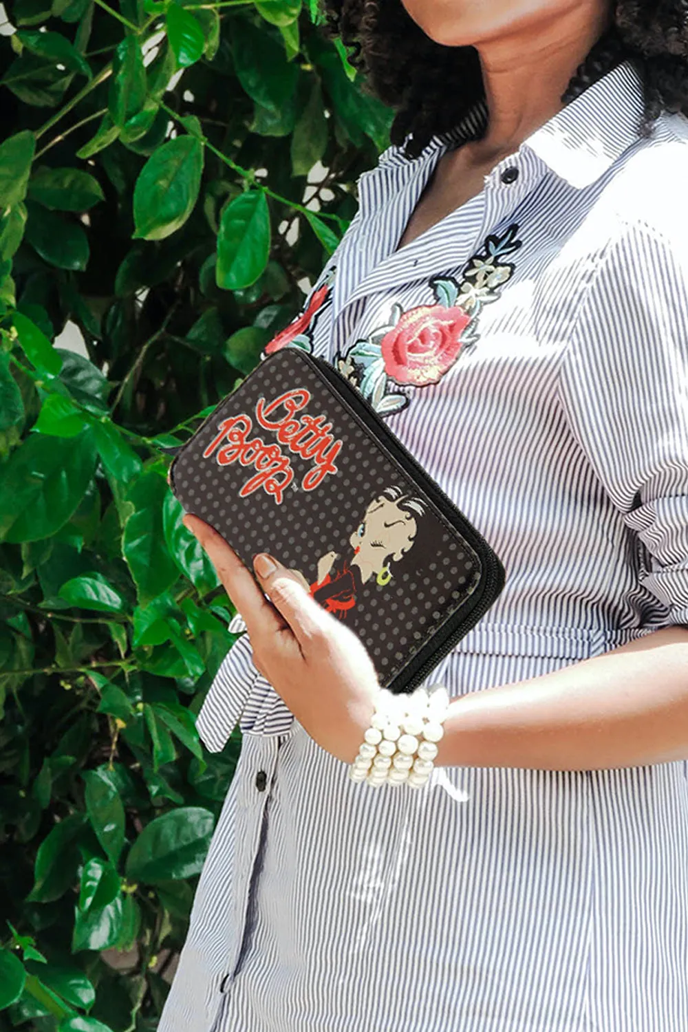 Betty Boop Polka Dot Long Wallet