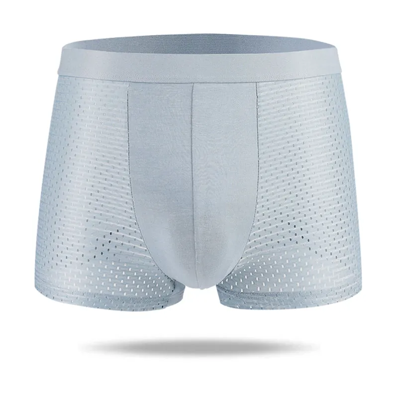 Big Size Range Mesh Ice Silk Cool Men's Boxer Brief