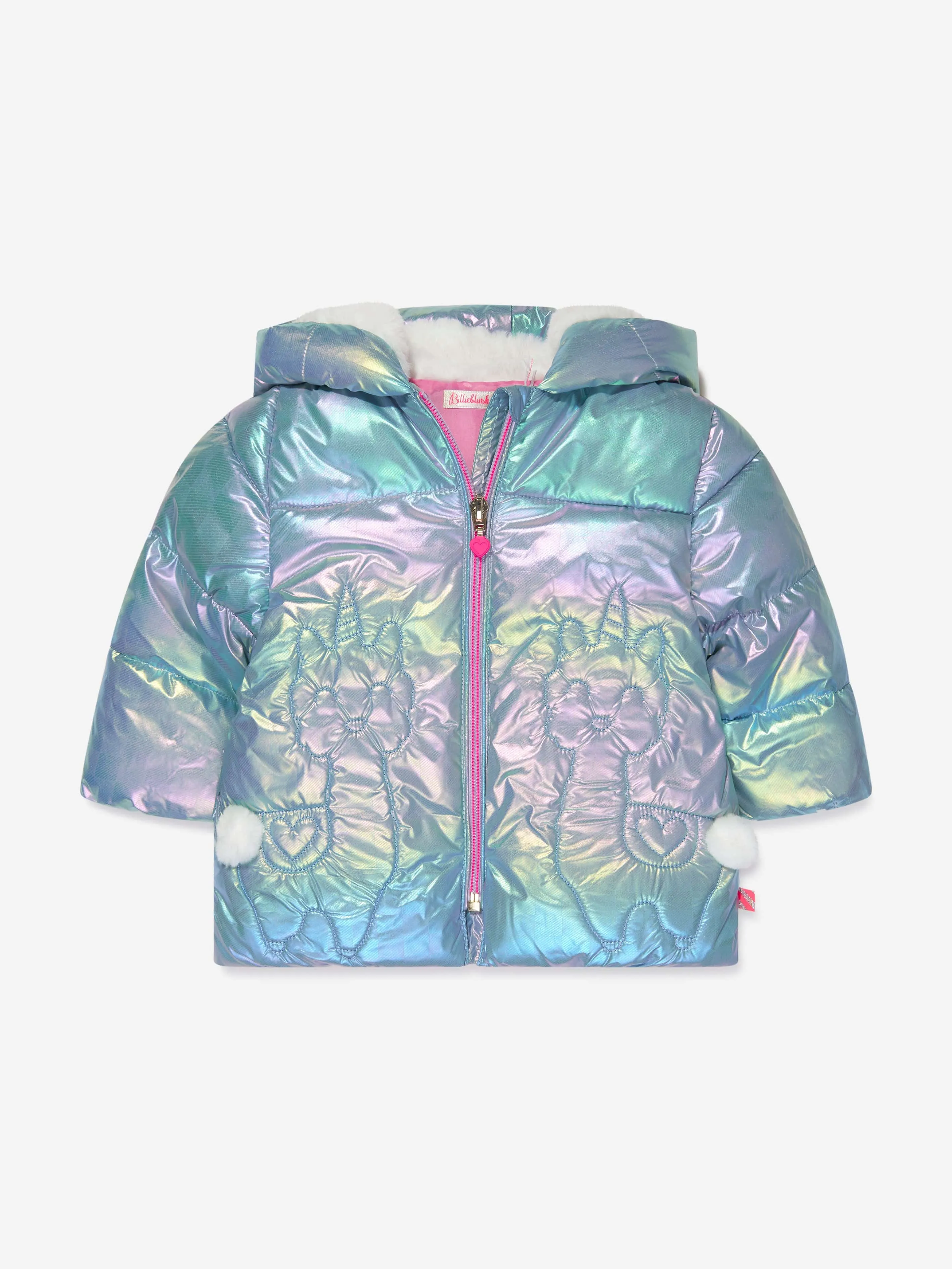 Billieblush Baby Girls Puffer Jacket in Multicolour