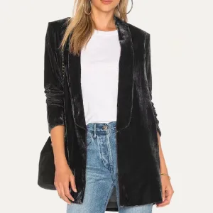 Black Velvet Lightweight Blazer