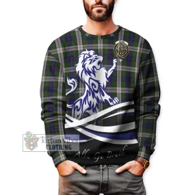 Blair Dress Tartan Sweatshirt with Alba Gu Brath Regal Lion Emblem