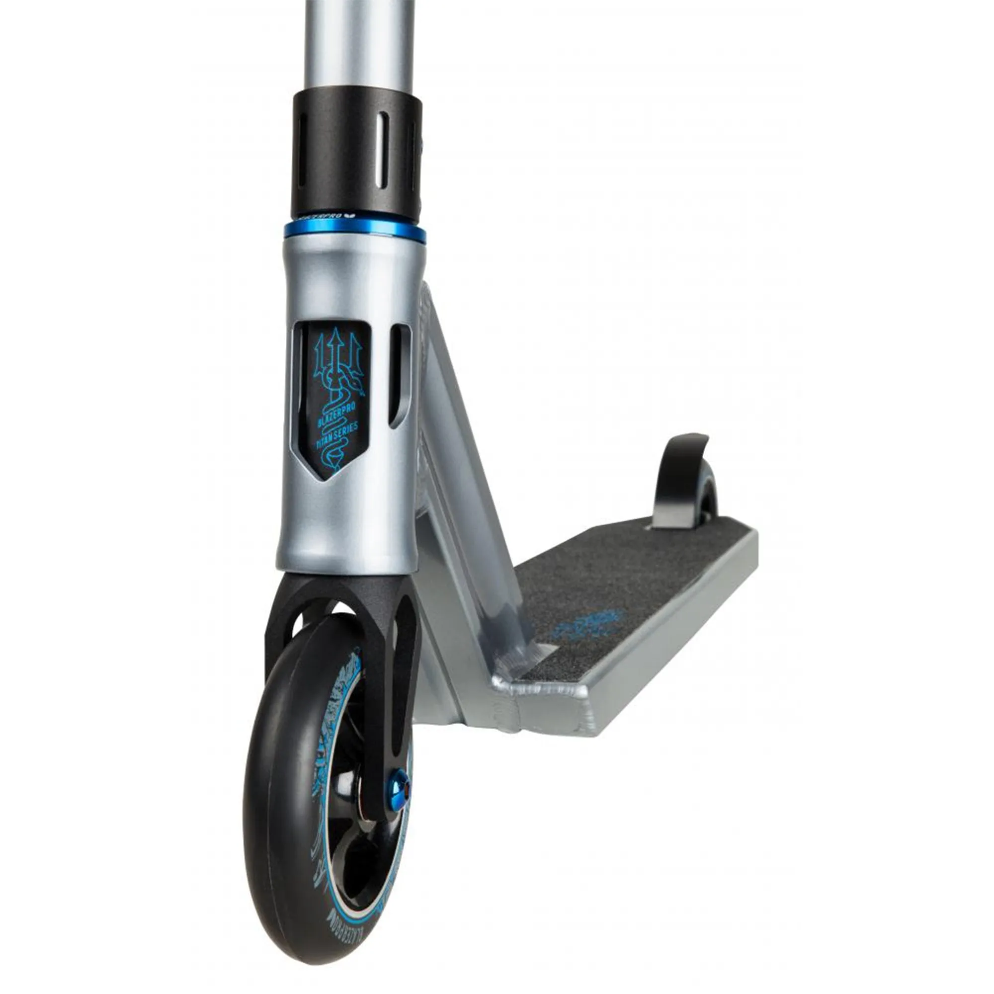 Blazer Pro Scooters Titan Poseidon Complete Stunt Scooter, Silver