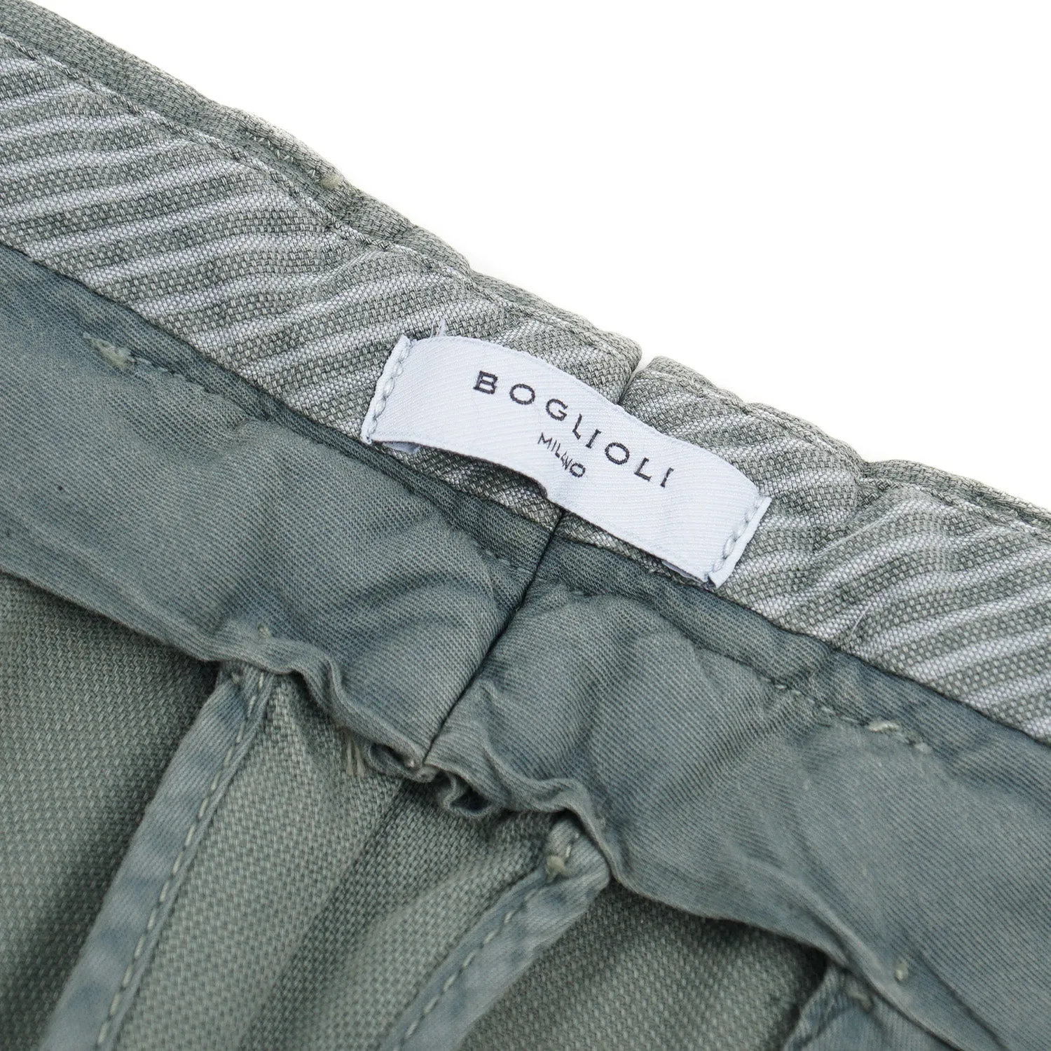 Boglioli Slim-Fit Woven Cotton Pants