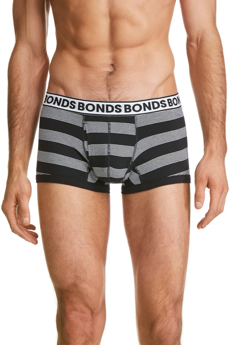 Bonds Striped Fit Trunk Underwear MZZWI Size S