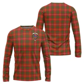 Bruce Modern Tartan Long Sleeve T-Shirt with Family Crest