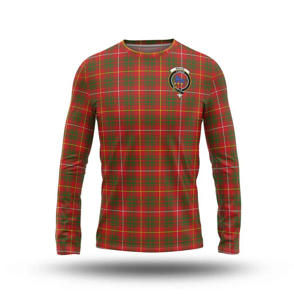 Bruce Modern Tartan Long Sleeve T-Shirt with Family Crest