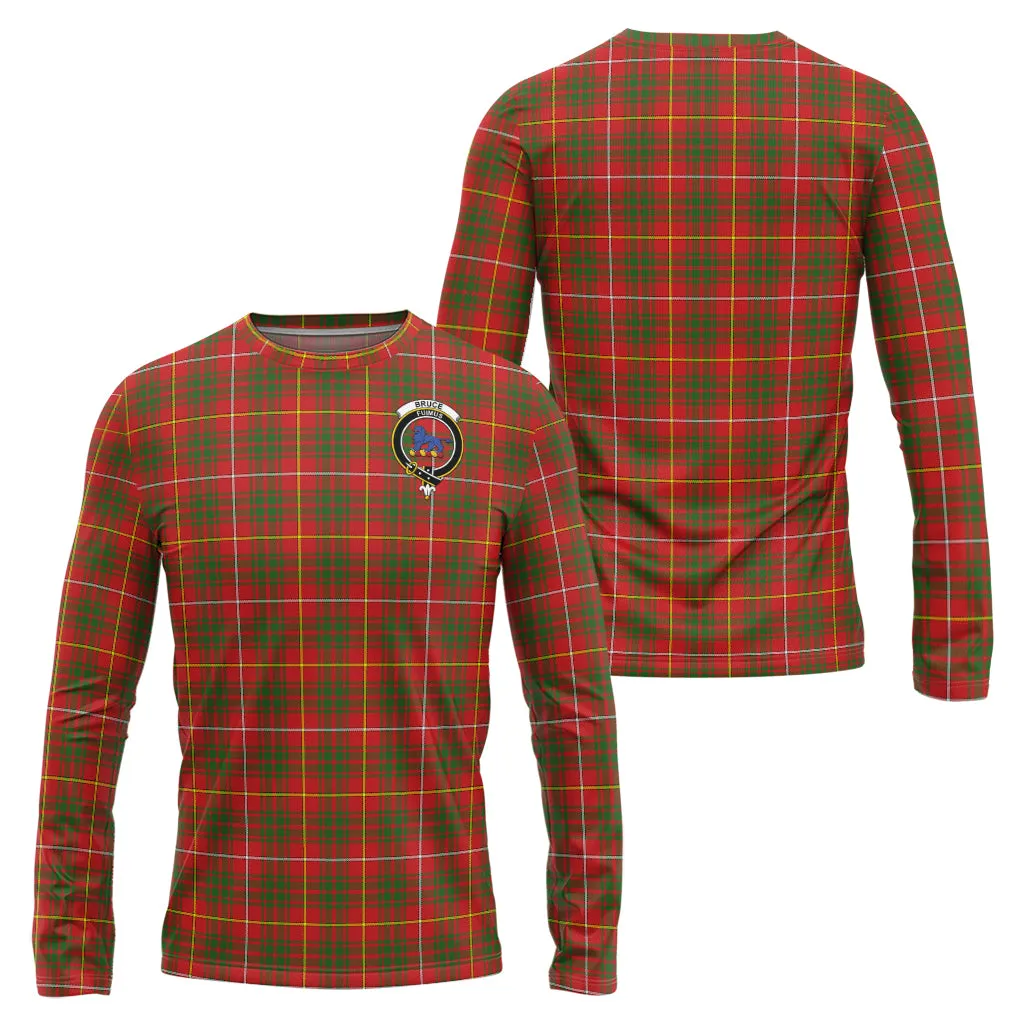 Bruce Modern Tartan Long Sleeve T-Shirt with Family Crest