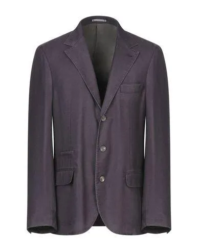 Brunello Cucinelli Man Blazer Dark purple 40 suit