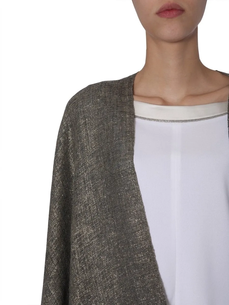 Brunello Cucinelli Metallic Poncho