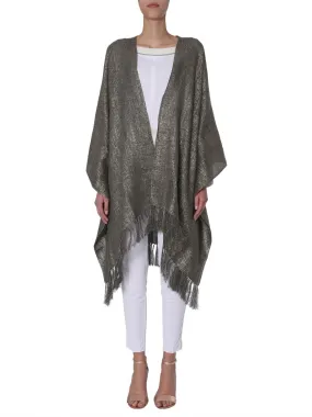 Brunello Cucinelli Metallic Poncho