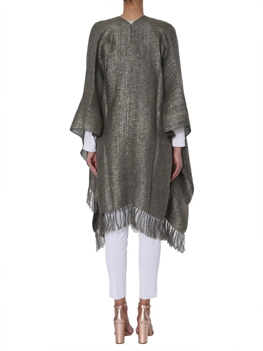 Brunello Cucinelli Metallic Poncho